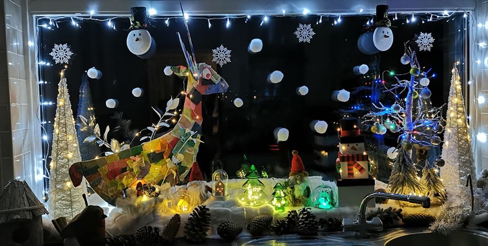 1st Children's Window Display - Winter Deer Park - Stevenage